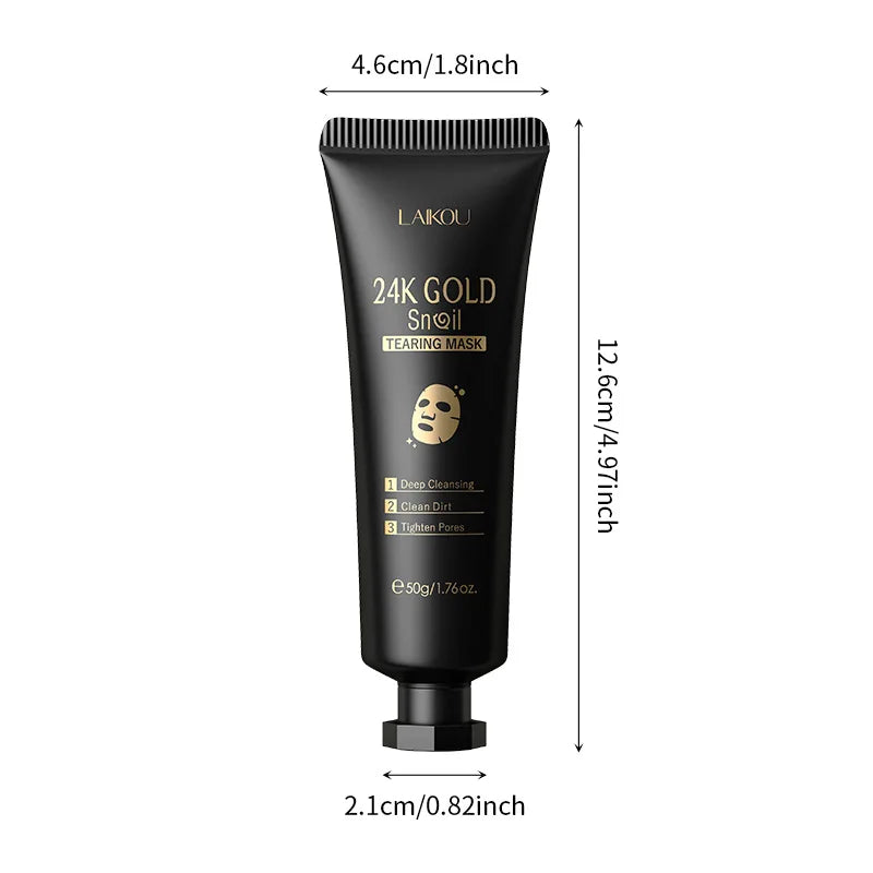 LAIKOU 24K Gold Sakura Peel-Off Mask – Glow & Pore Refining Care ✨