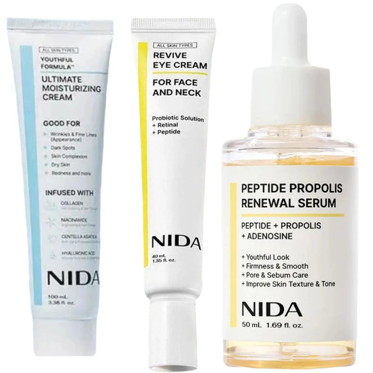 NIDA Peptide Serum – Smooth, Hydrate & Rejuvenate