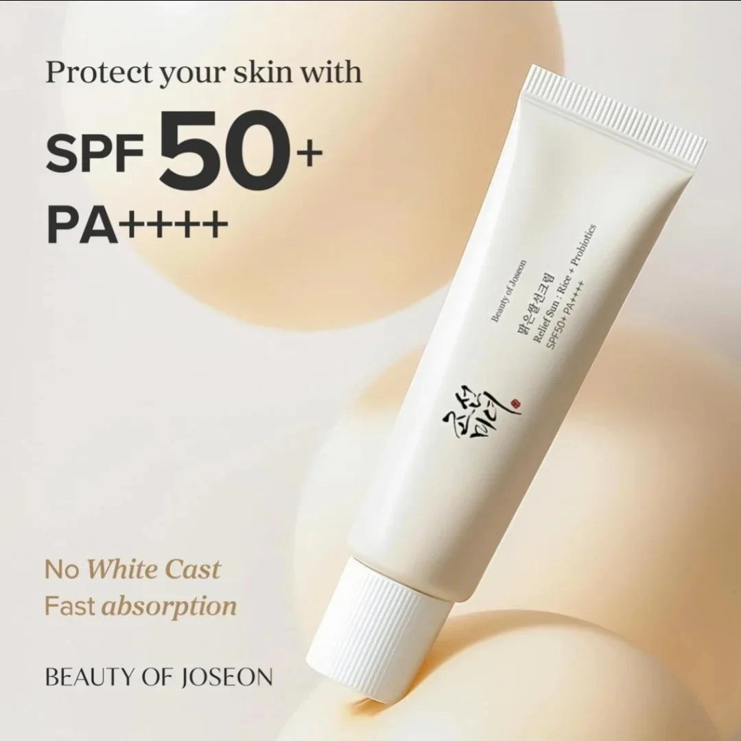 Beauty of Joseon SPF50+ Sunscreen – Rice Probiotic UV Protection Cream ☀️
