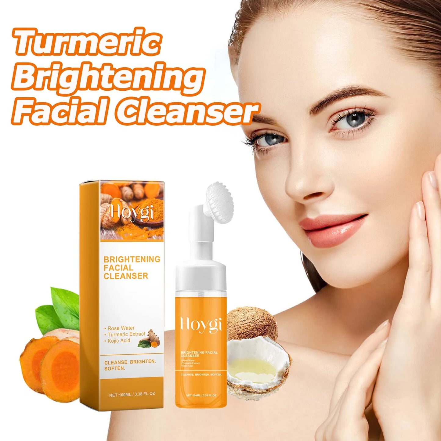 Kojic Acid Turmeric Cleanser – Fade Dark Spots & Clear Pores