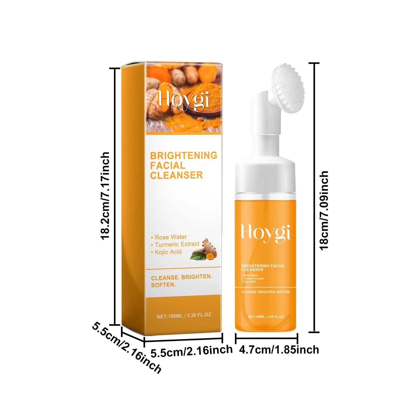 Kojic Acid Turmeric Cleanser – Fade Dark Spots & Clear Pores