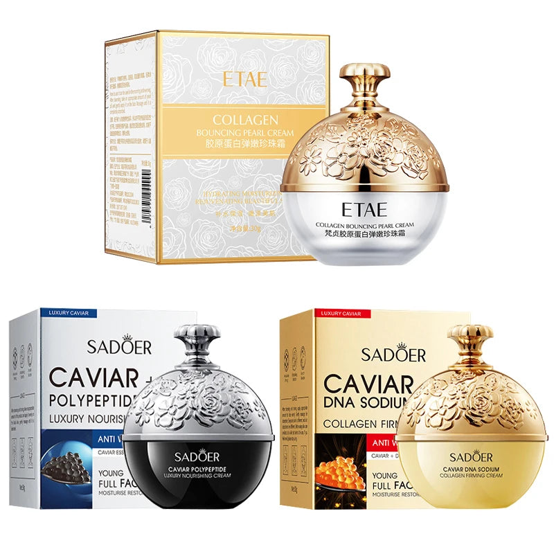 Collagen & Caviar Face Cream – Smooth Fine Lines & Restore Skin Radiance