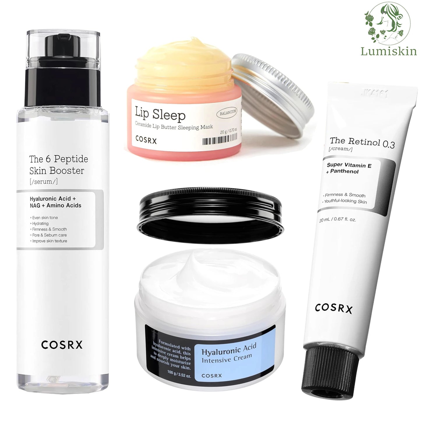 COSRX Glow-Up Routine: Peptide, Retinol & Hyaluronic Set