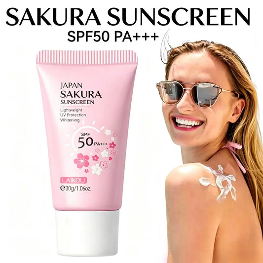 LAIKOU Sakura SunShield SPF50+ Sunscreen Cream ☀️