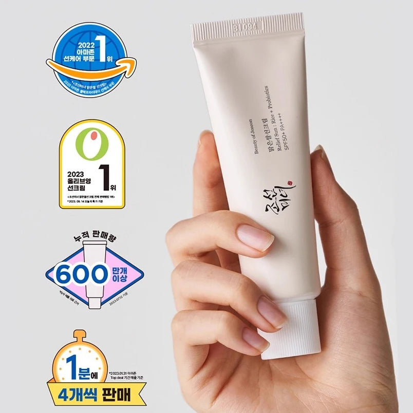 Beauty of Joseon SPF50+ Sunscreen – Rice Probiotic UV Protection Cream ☀️