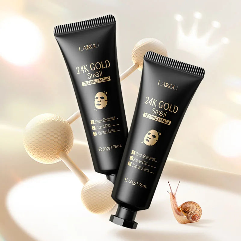 LAIKOU 24K Gold Sakura Peel-Off Mask – Glow & Pore Refining Care ✨