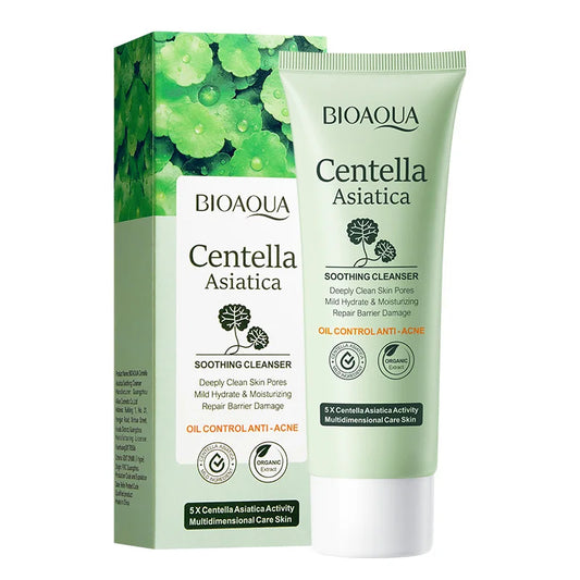 BIOAQUA Centella Asiatica Cleanser – Oil Control & Hydrating Foam 🌿