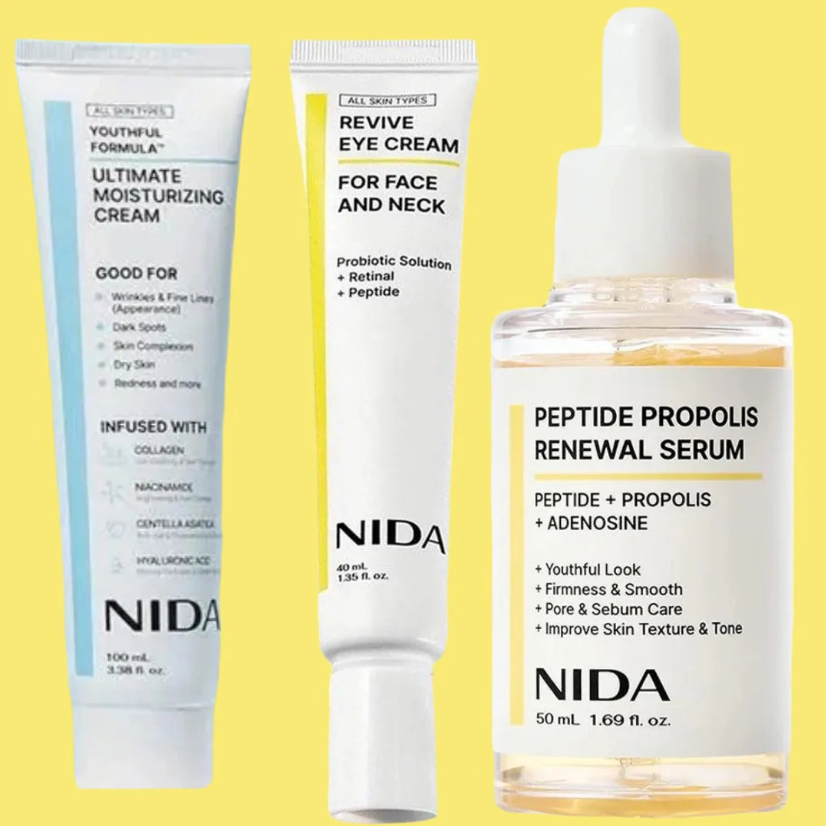 NIDA Peptide Serum – Smooth, Hydrate & Rejuvenate